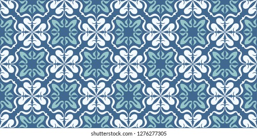Talavera pattern.  Indian patchwork. Azulejos portugal. Turkish ornament. Moroccan tile mosaic. Ceramic tableware, folk print. Spanish pottery. Ethnic background. Mediterranean seamless  wallpaper.