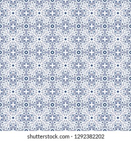 Talavera pattern.  Indian patchwork. Azulejos portugal. Turkish ornament. Moroccan tile mosaic. Ceramic tableware, folk print. Spanish pottery. Ethnic background. Mediterranean seamless  wallpaper.