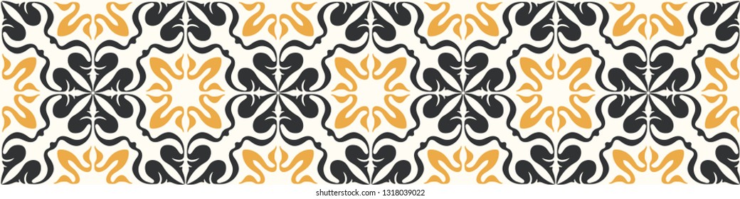 Talavera pattern.  Indian patchwork. Azulejos portugal. Turkish ornament. Moroccan tile mosaic. Ceramic tableware, folk print. Spanish pottery. Ethnic background. Mediterranean seamless  wallpaper.