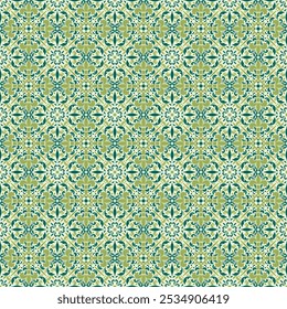 Talavera Pattern. Indian patchwork vector. Azulejos portugal. Turkish ornament. Moroccan tile mosaic. Ceramic tableware, folk print.