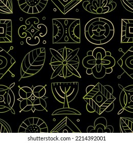 Talavera seamless pattern. Ethnic Background