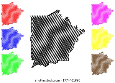Talbot County, Georgia (US County, Vereinigte Staaten von Amerika, USA, USA, USA), Karte, Vektorgrafik, Skizze Talbot map