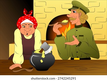 The Tale of Porridge from an Axe. Tale Characters.
