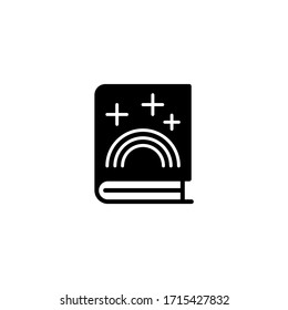 Tale vector icon in black solid flat design icon isolated on white background