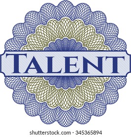 Talent abstract linear rosette