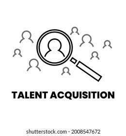 Talent Acquisition Human Resources Icon Design Vector