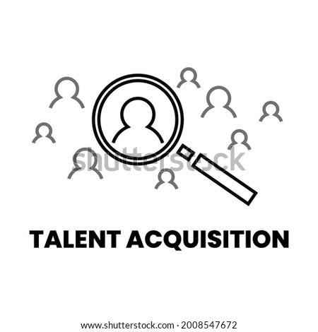 Talent acquisition Human Resources Icon Design Vector