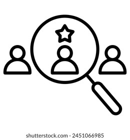 Talent Acquisition icon line vector illustration