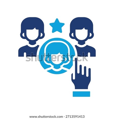 Talent Acquisition Icon Mixed Vector Illustration