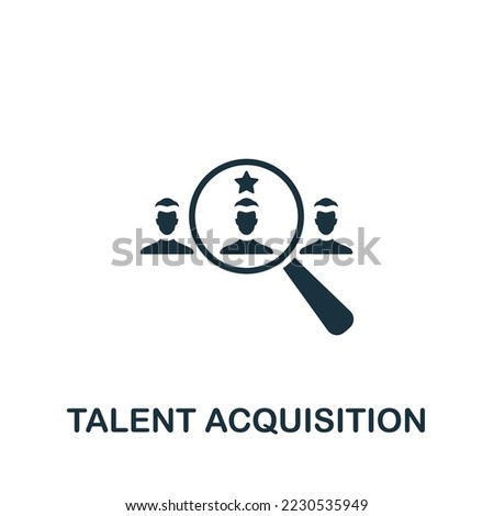 Talent Acquisition icon. Monochrome simple Talent Development icon for templates, web design and infographics