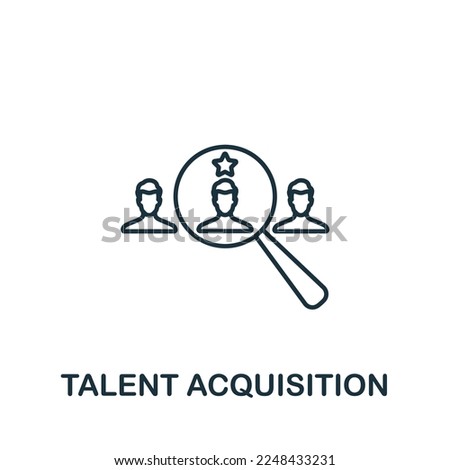 Talent Acquisition icon. Monochrome simple Talent Development icon for templates, web design and infographics