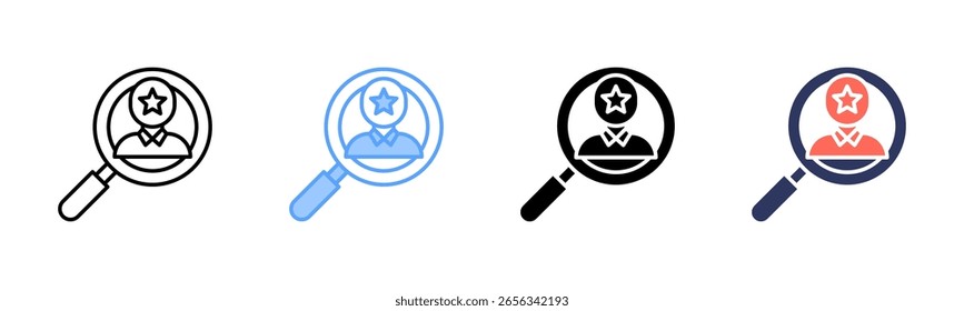 Talent Acquisition icon sheet multiple style collection