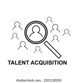 Talent Acquisition on a white background. Vector illustration