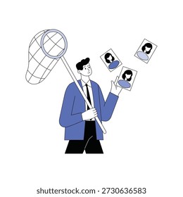 Ilustración vectorial de Estrategia de Adquisición de Talento EPS 10 File