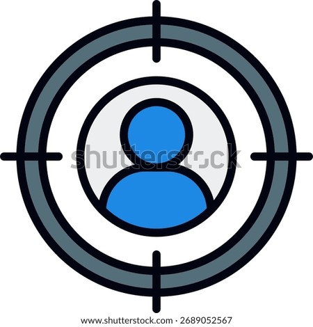 Talent acquisition vector illustration, recruitment process and HR management concept, hiring strategy design. Filled Line Icon