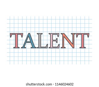 talent concept- vector illustration