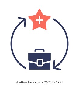 Talent Cycle Icon Element for Design