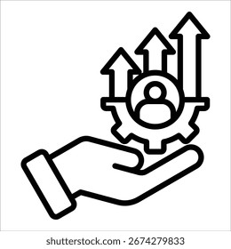 Elemento de icono de desarrollo de talento para diseño