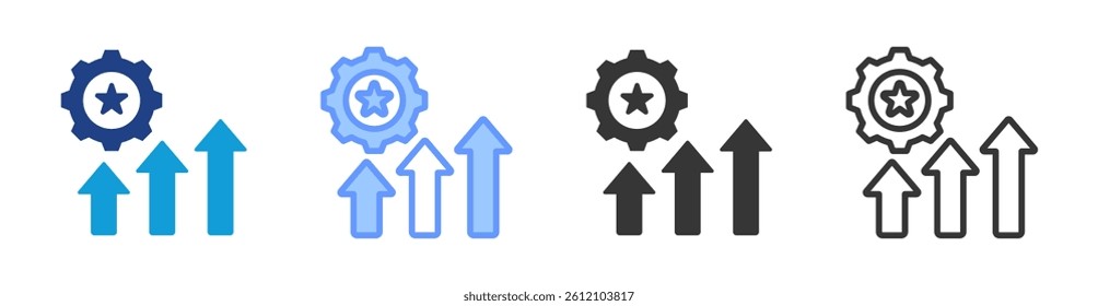 Talent Development icon set multiple style collection