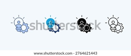 Talent Development Multiple Icon Illustration Vector