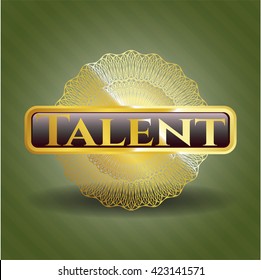 Talent gold shiny emblem