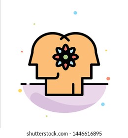 Talent, Human, Improvement, Management, People Abstract Flat Color Icon Template