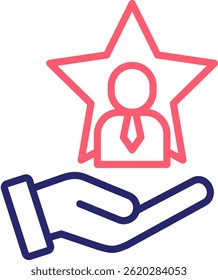 Talent Icon Color Vector Illustration