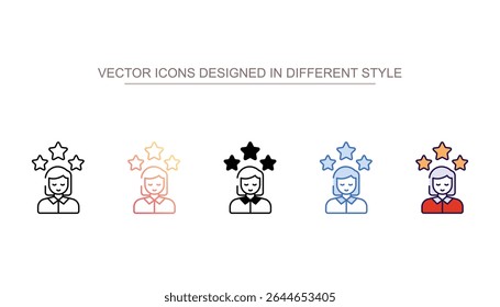 Diseño de icono de talento con fondo blanco