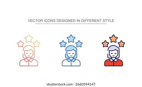 Talent icon design with white background stock illustration