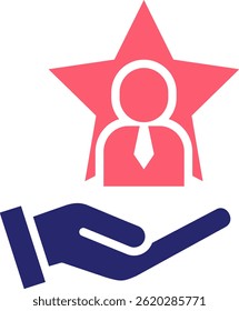 Talent Icon Fill Vector Illustration