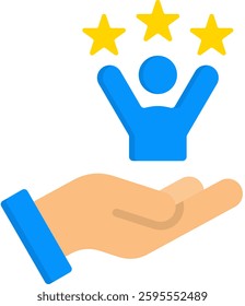 Talent Icon Flat Vector Illustration