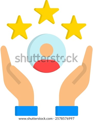 Talent Icon Flat Vector Illustration