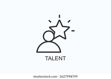 Talent Icon Or Logo Isolated Vector Illustration
