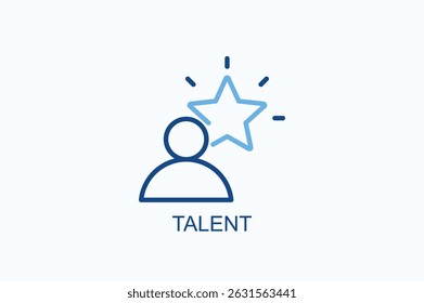 Talent Icon Or Logo Isolated Vector Illustration