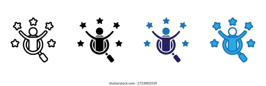 Icono de talento Multi Style Ilustración vectorial