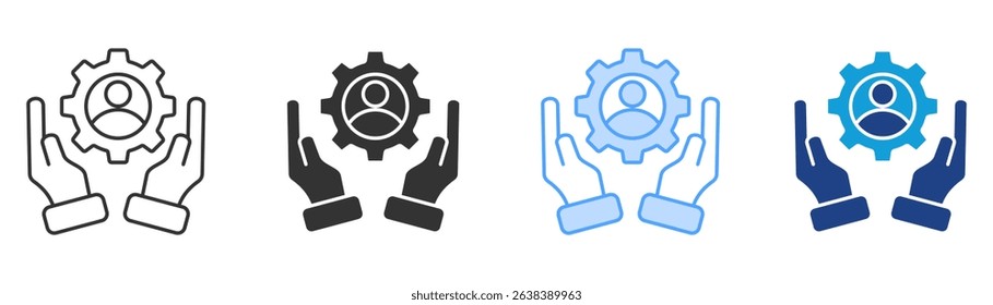Talent Icon Set Multiple Style Collection