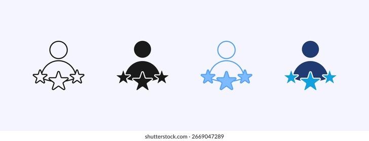 Talent Icon Set Multiple Style Collection