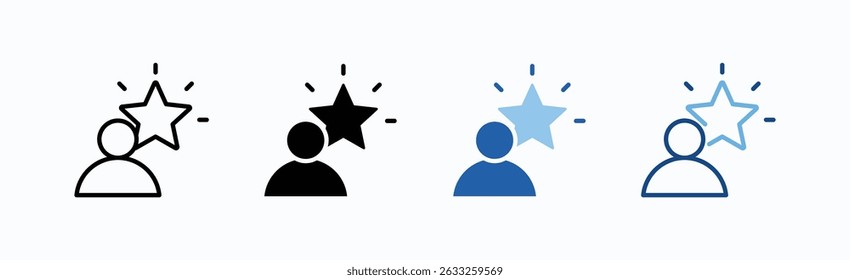 Talent Icon Sheet Vector aislado de Colección de estilo múltiple