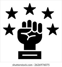 Icono de talento. Ilustración de glifo de Vector simple