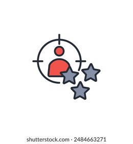 Icono de talento. Vector.Trazo editable.Signo de estilo lineal para usar Diseño web,logo.Ilustración de símbolo.