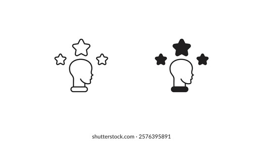 Talent icon with white background vector stock illustration