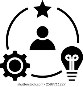 Talent Management Icon Element For Design