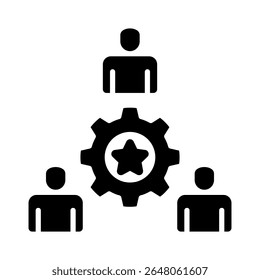 Elemento de icono de gestión de talento para el diseño