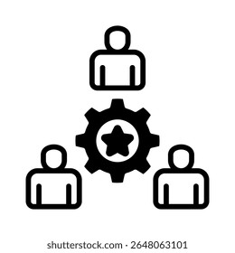 Elemento de icono de gestión de talento para el diseño