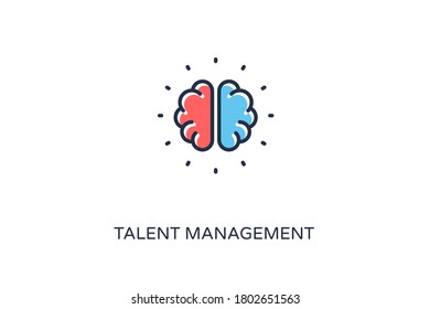 talent management icon in vector. Logotype