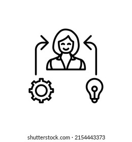 talent management icon in vector. logotype