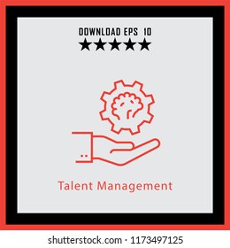 Talent Management  line icon