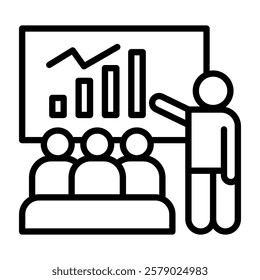 Talent Management Outline Icon Simple Vector Element For Design