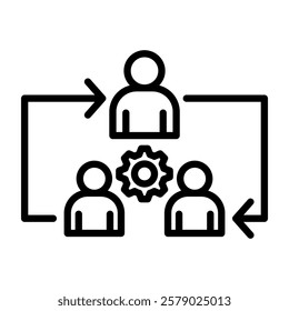 Talent Management Outline Icon Simple Vector Element For Design