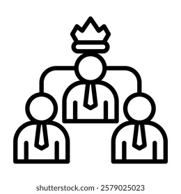 Talent Management Outline Icon Simple Vector Element For Design